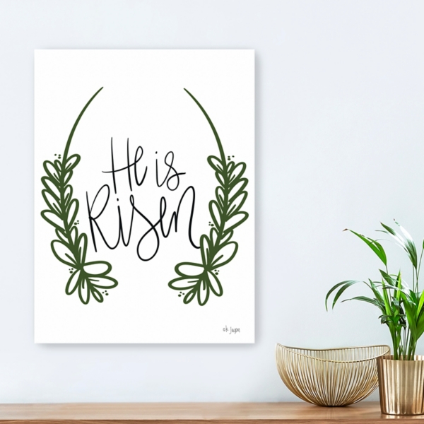He is Risen Canvas Art Print