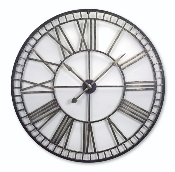 Gray Metal Oversized Wall Clock Kirklands Home