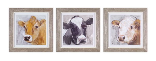 Cow Framed Art Prints, Set of 3 Kirklands Home