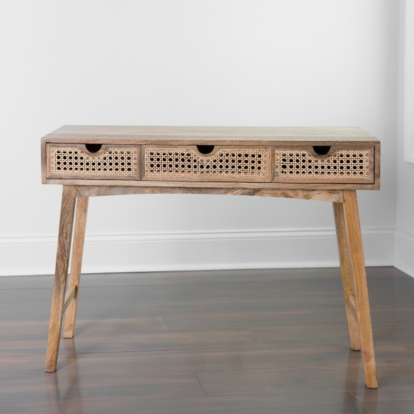 Kirklands rattan console deals table