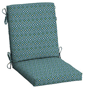 Mainstays Textured Chair Seat Pad (Chair Cushion), Navy Color, 4