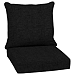 Black Leala Texture 2-pc Outdoor Deep Seat Cushion