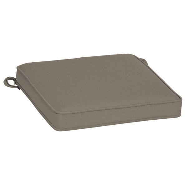 Mink Luxe Outdoor Seat Cushion, 21x21 Kirklands Home