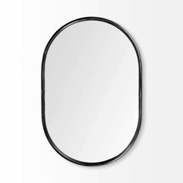 Matte Black Metal Frame Oval Wall Mirror Kirklands Home