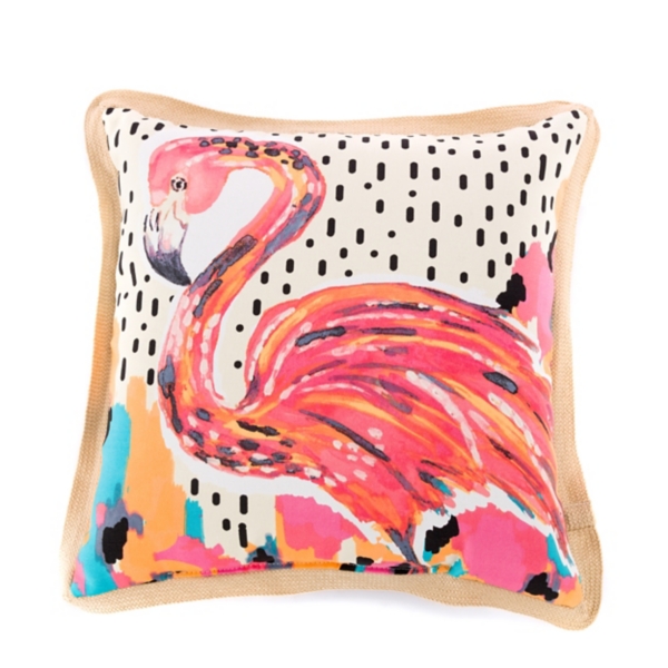 Pink flamingo hot sale patio cushions