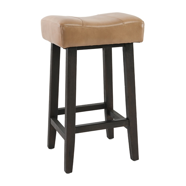 Camel leather counter discount stools