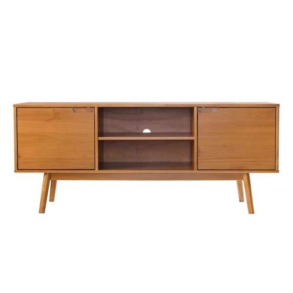 Caramel Solid Wood TV Console Kirklands Home