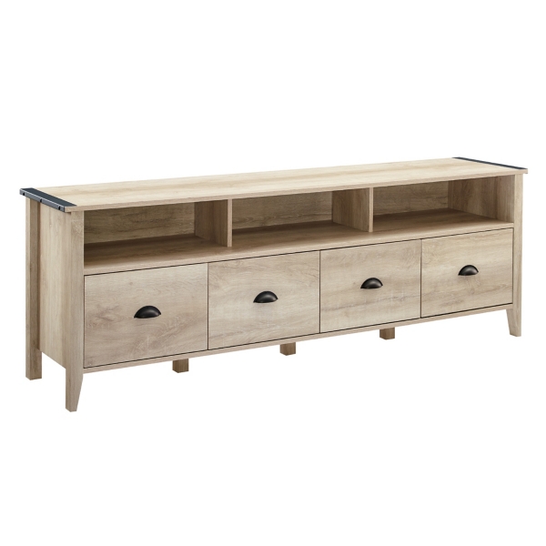 White Oak Wood TV Console Kirklands Home