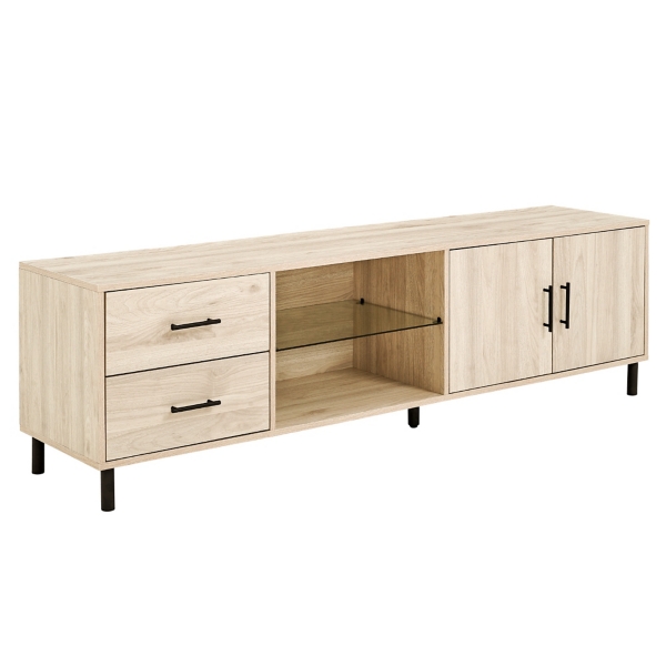 Birch Wood with Drawers TV Console Kirklands Home