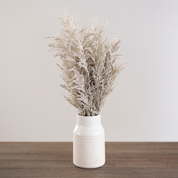 Pampas Grass Arrangement in Cream Vase Kirklands Home