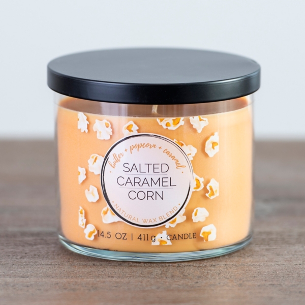 Salted Caramel Corn Triple Wick Jar Candle Kirklands Home