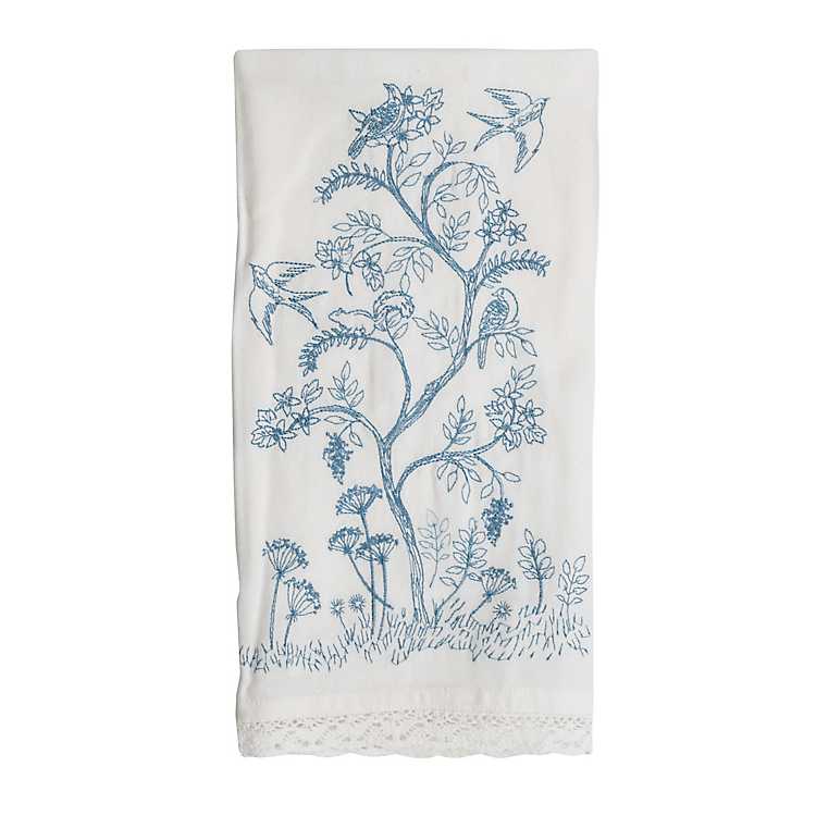 BLUE AND WHITE APO-39 SET OF 3  16 x 26  VERY NICE Kitchen towels 