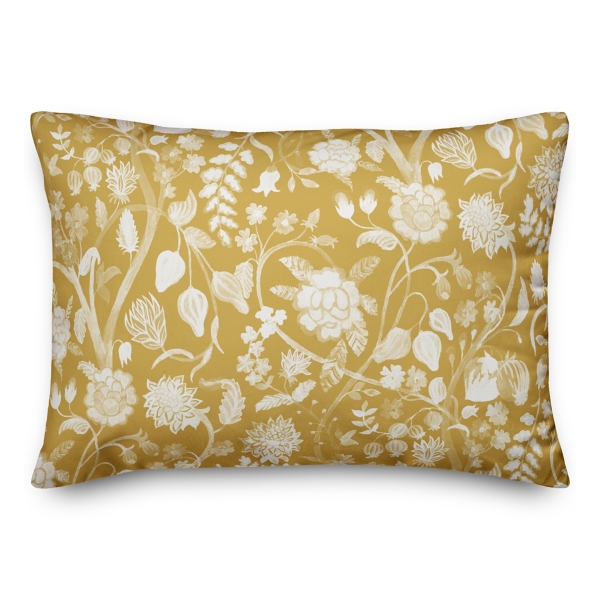 Yellow Marigold Outdoor Lumbar Pillow Kirklands Home