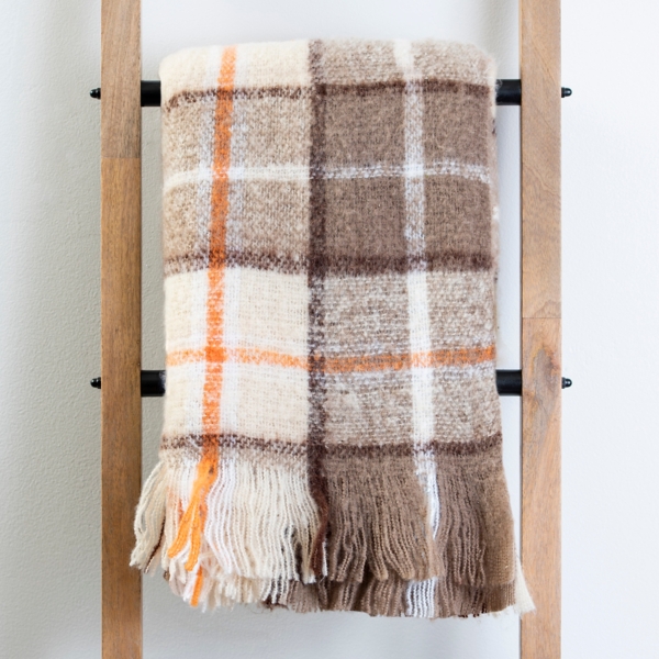 Fall plaid throw blanket new arrivals