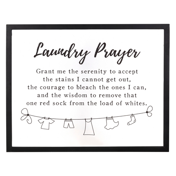 Laundry Prayer Wall Plaque