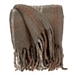 Coffee Hand Loomed Throw with Tassels