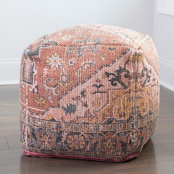 Vintage Raja Spice Woven Pouf Kirklands Home