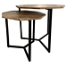 Mango Wood Nesting Accent Tables, Set of 2