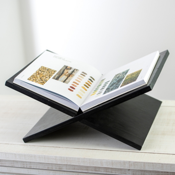 Modern Black Acrylic Book Stand Sturdy Angled Book Holder - Temu
