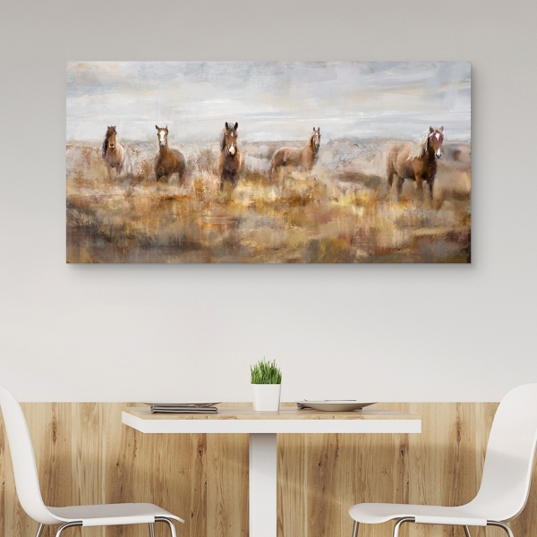 Morning Herd Canvas Art Print