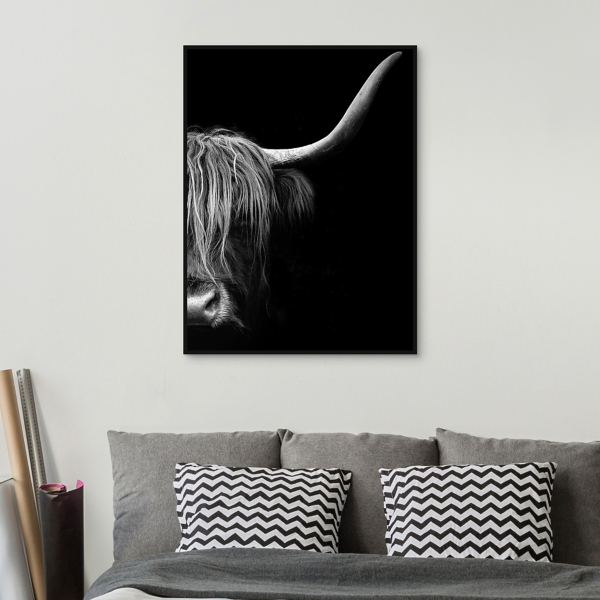 Face to Face Framed Canvas Art Print