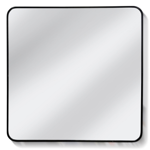 Black Metal Square Frame Mirror Kirklands Home
