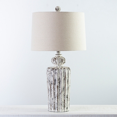 Lunia Gray Glass Table Lamp – English Elm