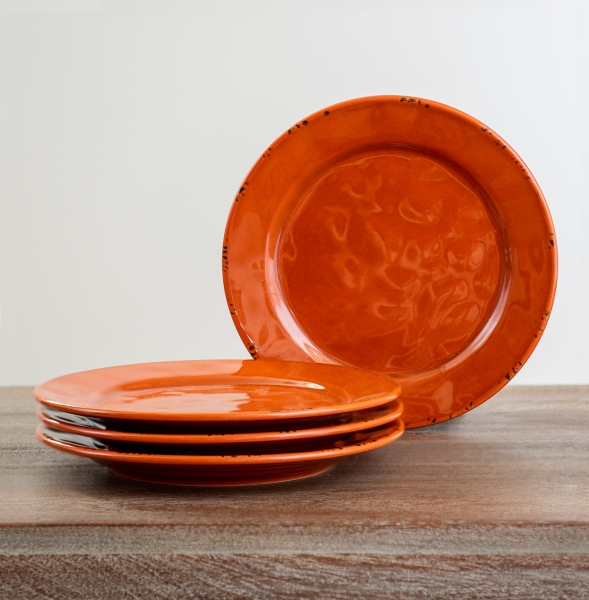 Pumpkin Rustico Salad Plates, Set of 4 Kirklands Home