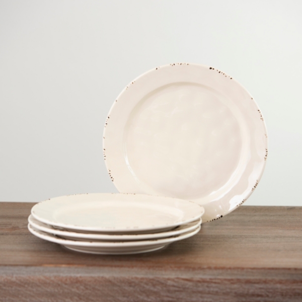 Cream Rustico Dinner Plates, Set of 4 Kirklands Home