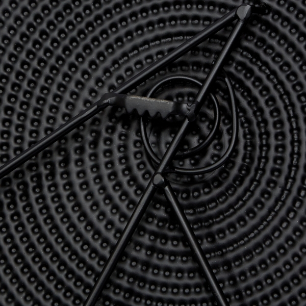 Black Metal Circles Wall Plaque