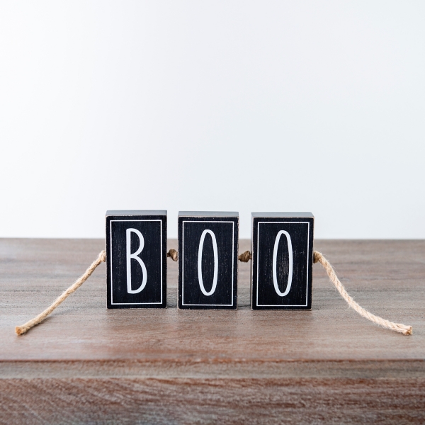 Boo String Blocks Halloween Statue