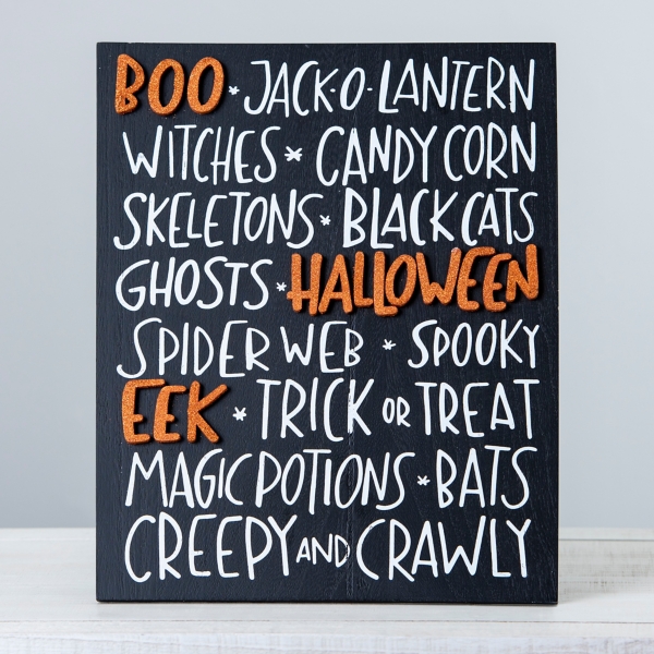 Boo Halloween Table Top Easel