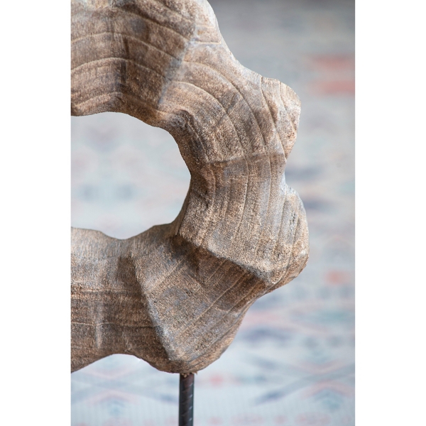 Wood Wave Ring Figurine