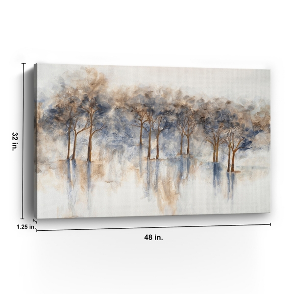 Misty Woods I Abstract Canvas Art Print