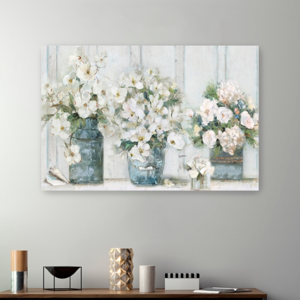 Cottage Mantle Canvas Art Print | Kirklands Home