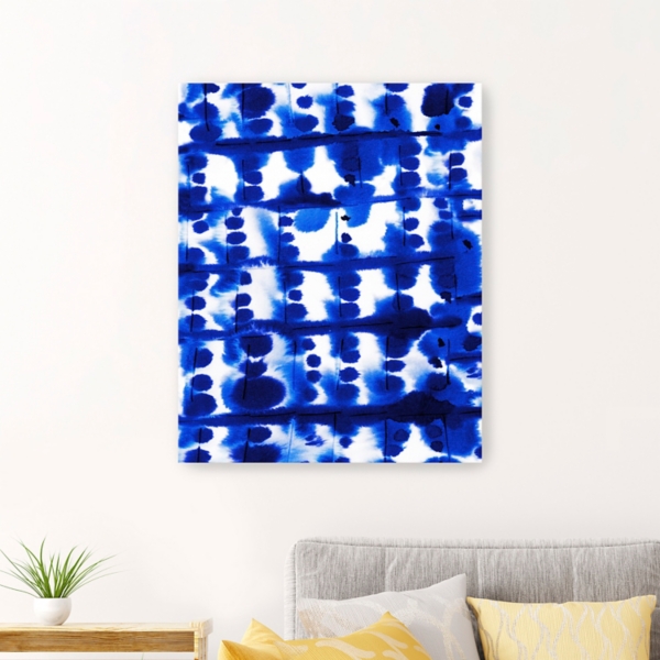 Parallel Electric Blue Giclee Canvas Art Print Kirklands Home