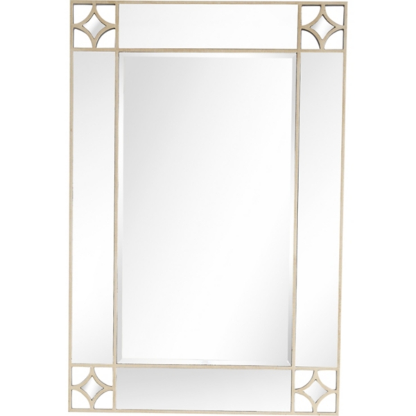 Huxley Diamond Corner Beveled Mirror Kirklands Home