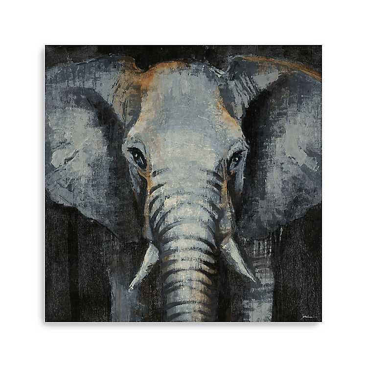Majestic Elephant Canvas Print Set Ready To Hang Animal Wall Art Home Decor 