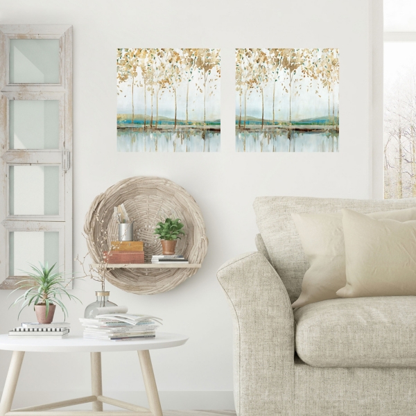 River Breath Canvas Art Prints, Set of 2