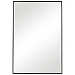 Black Simple Frame Rectangle Wall Mirror