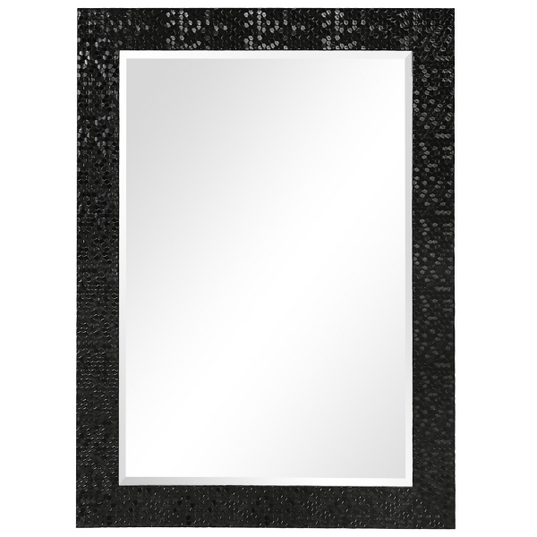 Black Textured Hexagon Pattern Frame Wall Mirror Kirklands Home