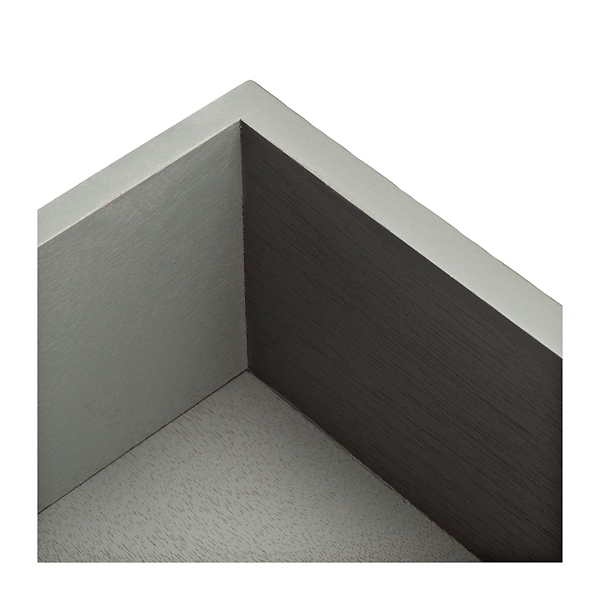 Evelina Gray Textured Single Drawer Accent Table