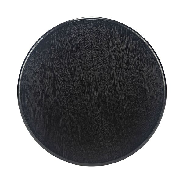 Black Tegan Round Accent Table
