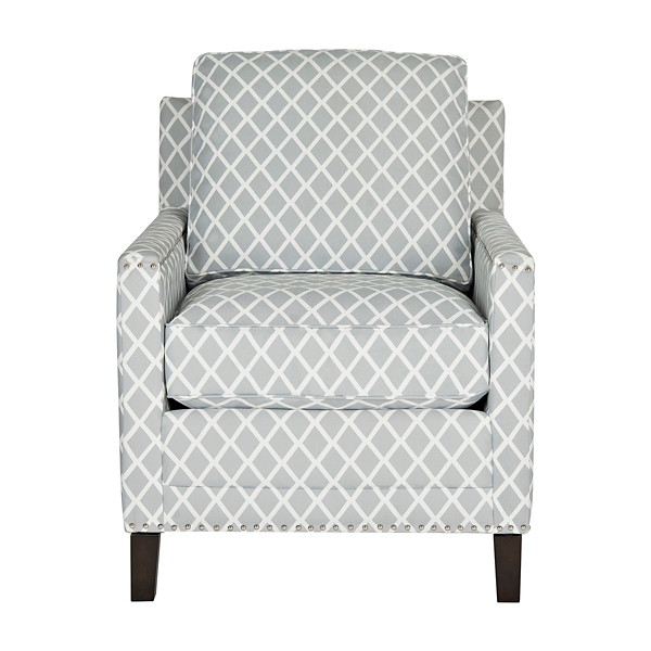 Gray patterned accent cheap chair