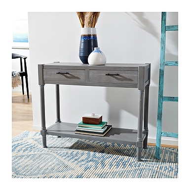 Gray Wood Farmhouse Console Table