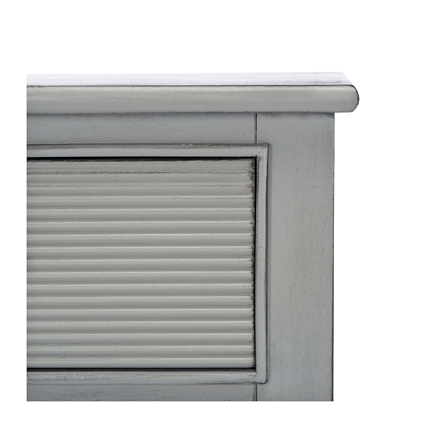 Distressed Gray Ronan 2-Drawer Console Table