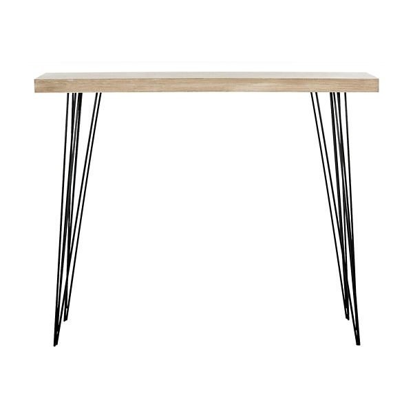 Neutral Gray Hairpin Legs Console Table Kirklands Home