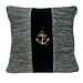 Nautical Blue Stripe Knitted Pillow
