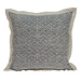 Blue and White Woven Pillow