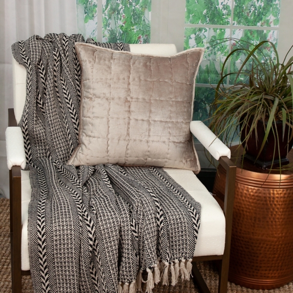 Taupe Solid Quilted Pillow Kirklands Home